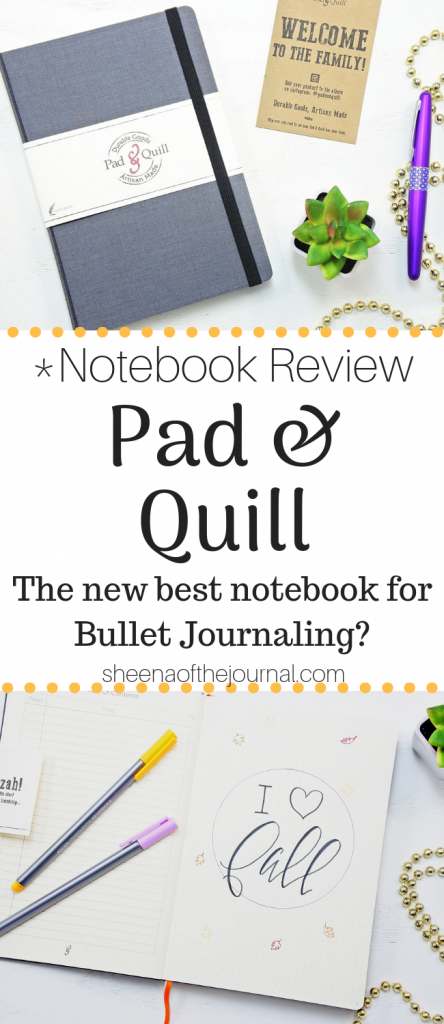 Pad and Quill dot grid notebooks. Best Bullet Journal notebooks ever?