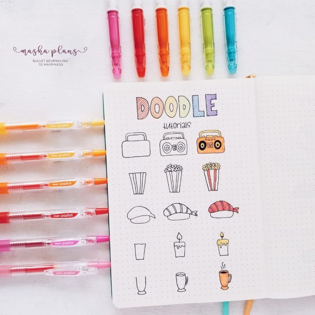 Bullet journal doodles how to doodle