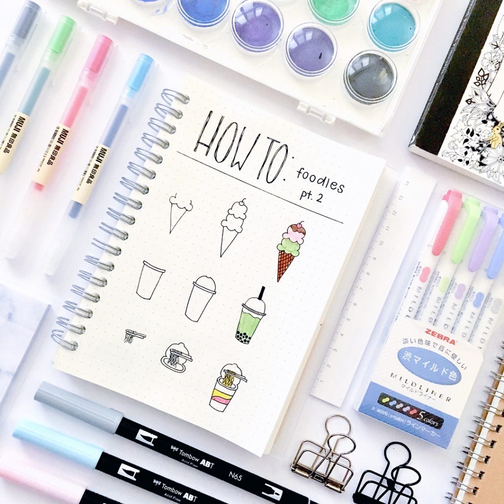 how to draw cute doodles for your bullet journal