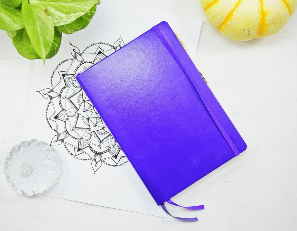 the Leuchtturm 1917 dotted journal notebook in purple