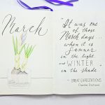 March drawing and quote