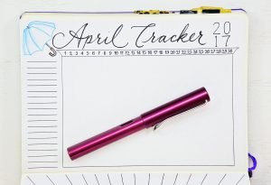 April Tracker Bullet Journal