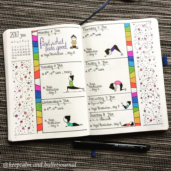 15 Bullet Journal ideas for fitness and workout trackers