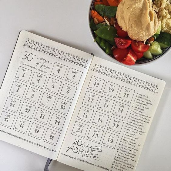 15 awesome fitness trakers for your bullet journal