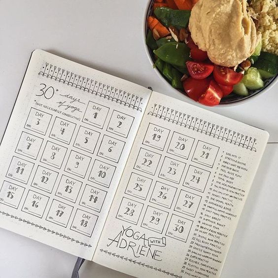 bullet-journal-workout-tracker 15 awesome fitness trakers for your bullet journal