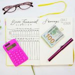 Financial tracker bullet journal