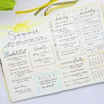 summer planning bullet journal