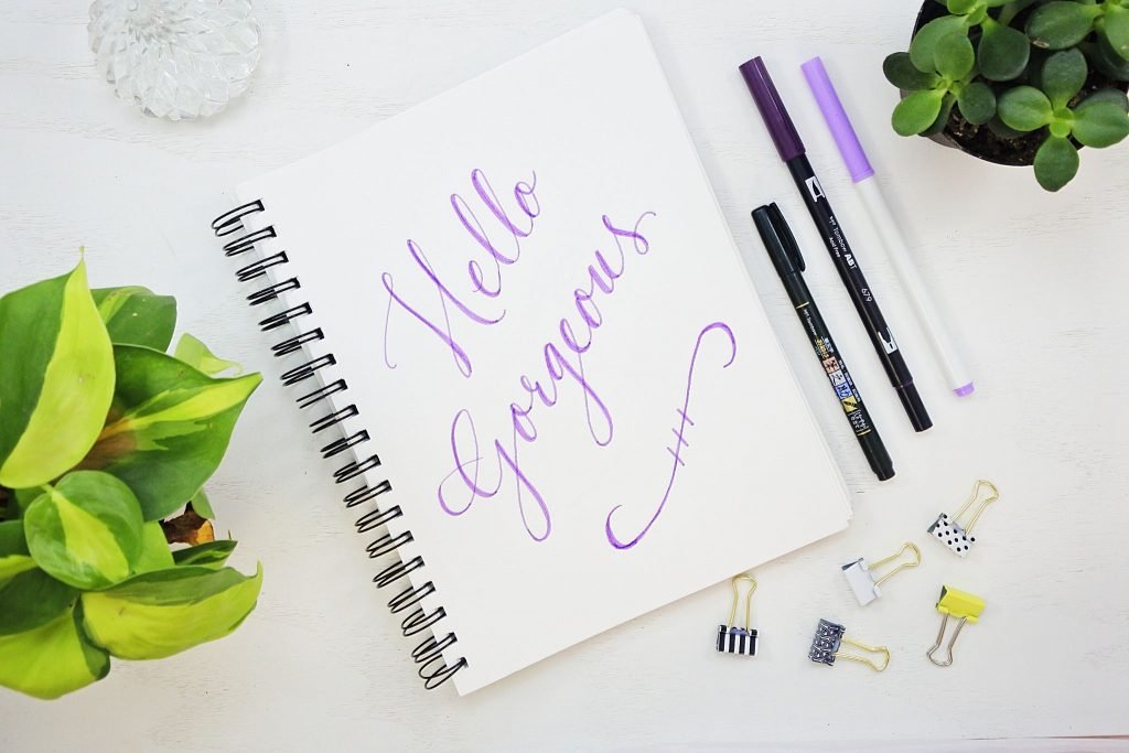 calligraphy handlettering pens practice