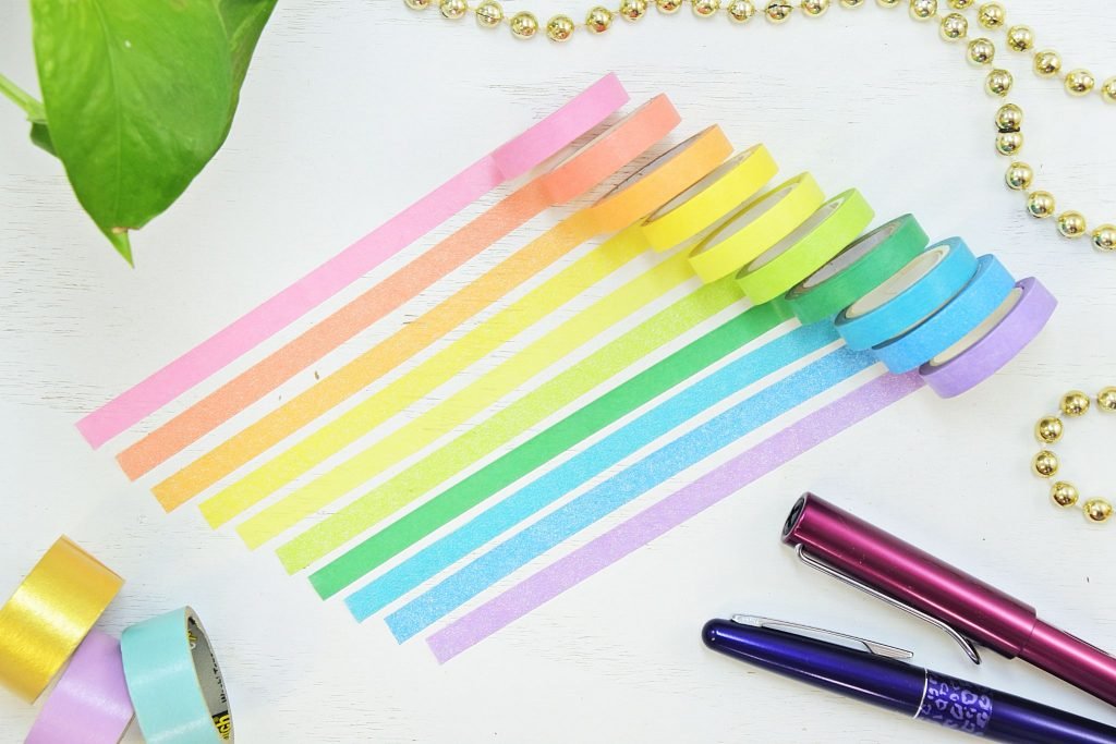 rainbow washi tape