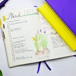 monthly planning bullet journal