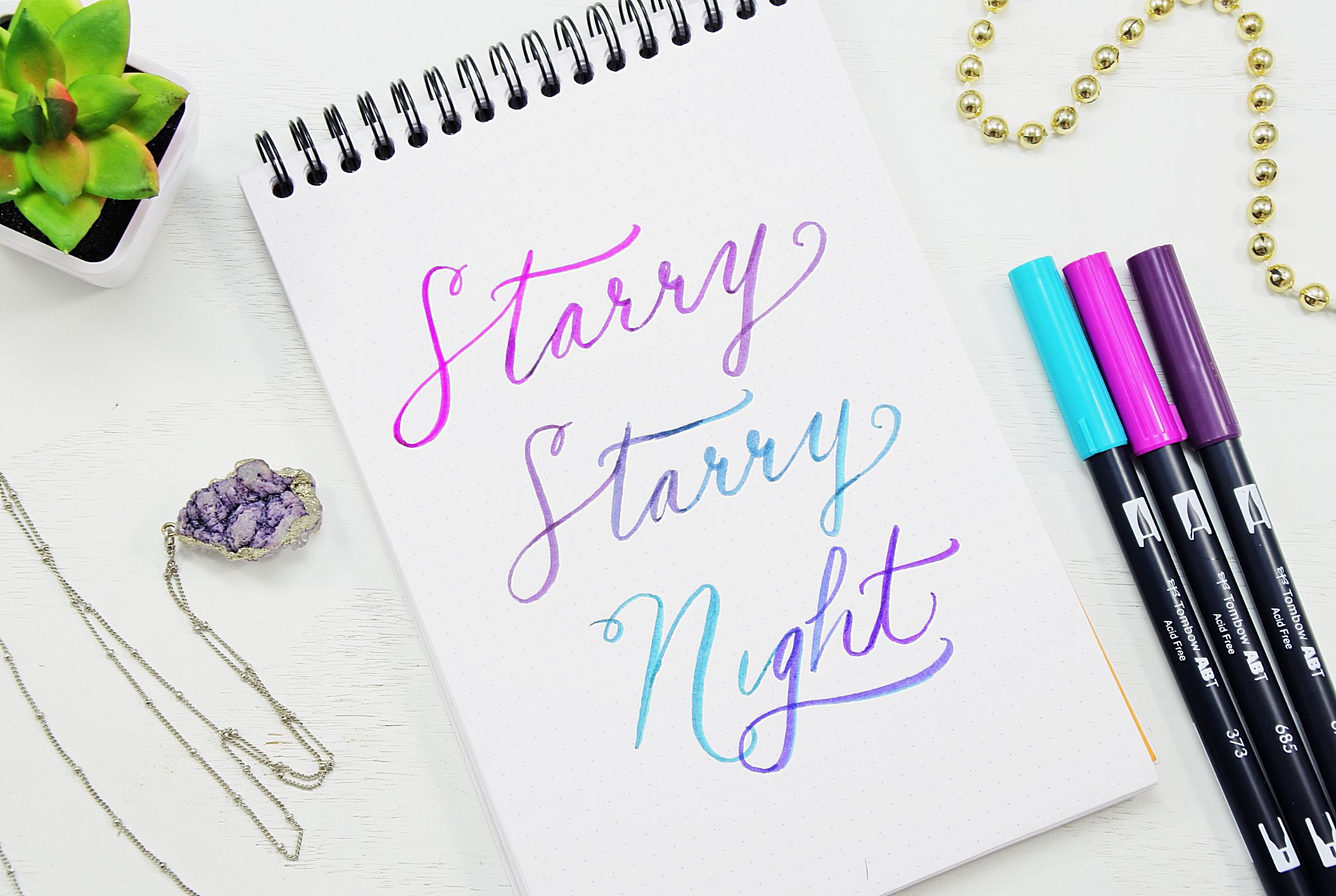 Tombow lettering store guide