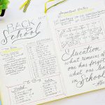 back to school planning bullet journal