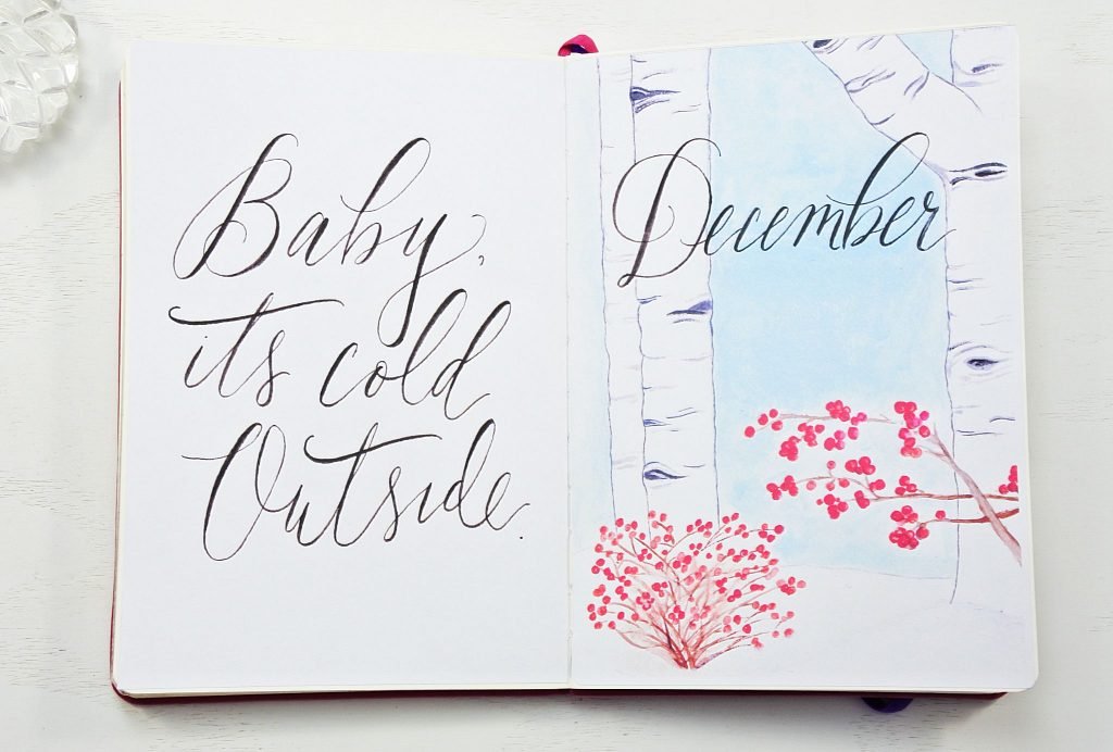 December monthly planning printable bullet journal