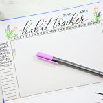 printable bullet journal habit tracker