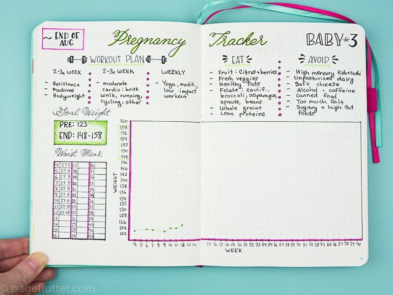 bullet journal tracker