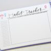 Printable bullet journal habit tracker for summer