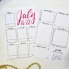 printable bullet journal weekly spread