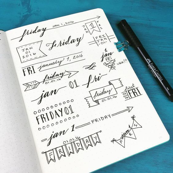 30 Easy Bullet Journal Header Ideas With Tutorial