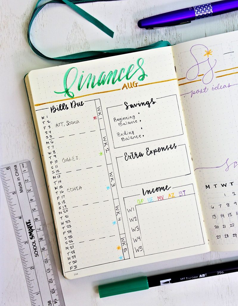 10 Brilliant Budget Trackers for your Bullet Journal