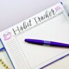 Coffee themed bullet journal habit tracker! Instant download!