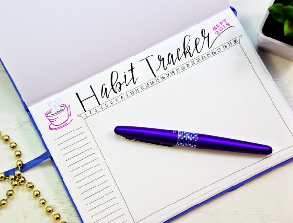 Coffee themed bullet journal habit tracker! Instant download!