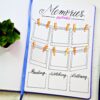 Printable memories page for your bullet journal!