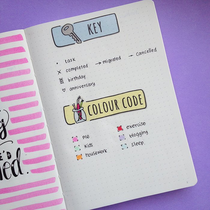 Collection of the best bullet journal key pages!