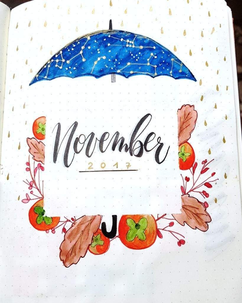 Creative November cover pages for your bullet journal!