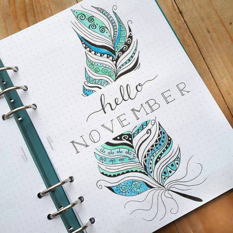 Unique fall cover pages for your bullet journal!