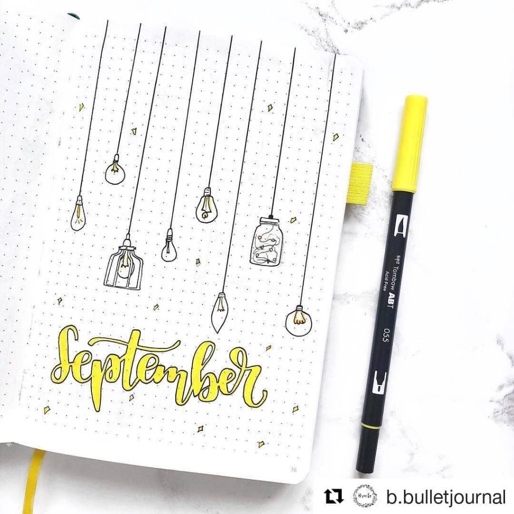 Unique fall cover pages for your Bullet Journal!
