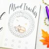 Novmber bullet journal setup. Fox mood tracker!