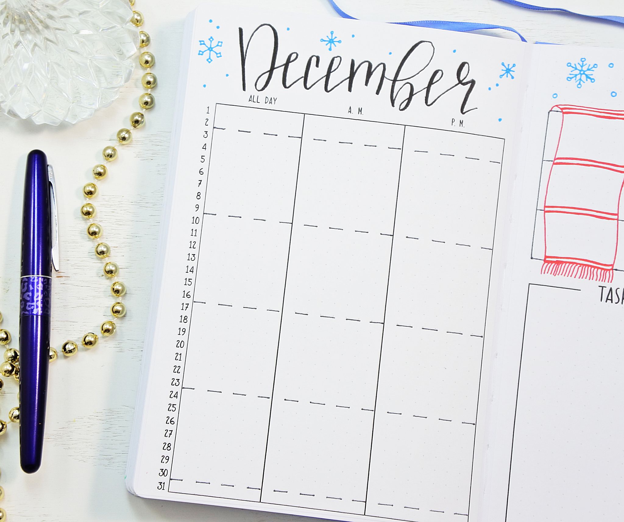 Printable December Bullet Journal Setup Sheena Of The Journal
