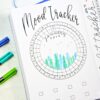 January bullet journal setup printable mood tracker