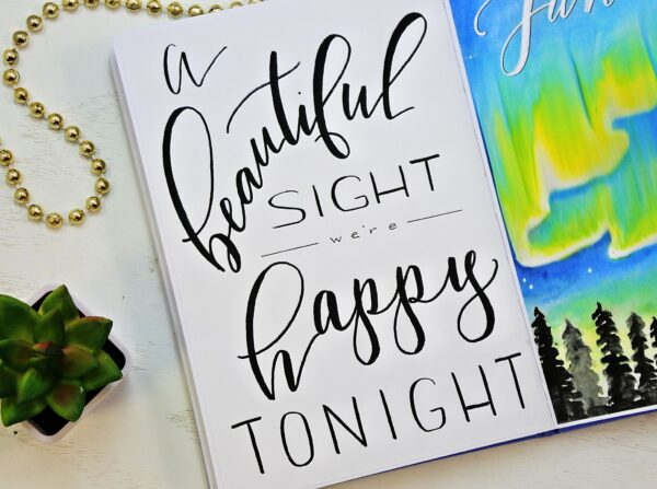 printable hand lettered quote