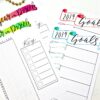 watercolor printable bullet journal starter kit setup