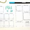 Printable March weekly spread.