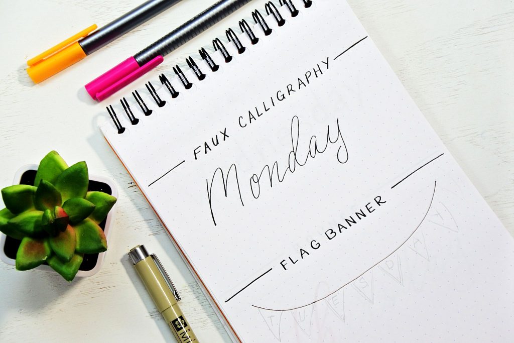 Pencil Calligraphy: How To Do Bullet Journal Hand Lettering With A Pencil