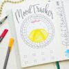 April bullet journal mood tracker