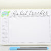 Printable habit tracker for may bullet journal