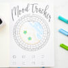 Circular mood tracker for may bullet journal