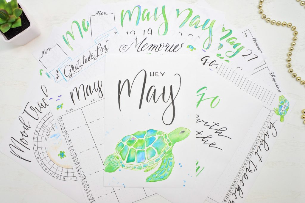 Printable may bullet journal setup