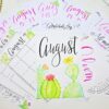 printable bullet journal setup for august