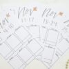 Bullet journal weekly spreads
