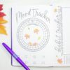 Bullet journal circular mood tracker