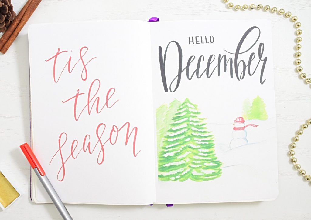 December bullet journal theme