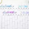 Printable bullet journal calendex