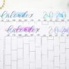 Printable bullet journal calendex