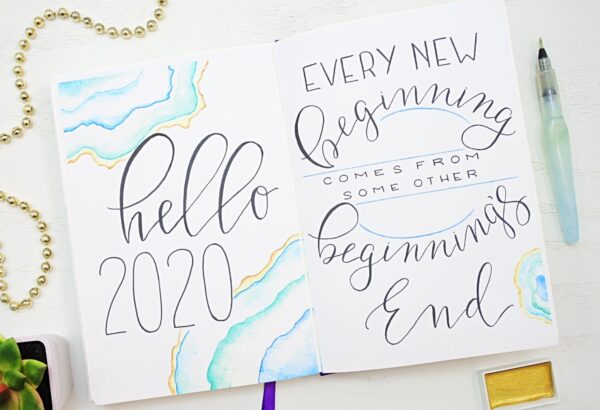2020 bullet journal cover pages