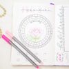 Bullet journal circular mood tracker