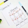 Bullet journal printables